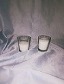 Насыпная свеча-ваза-колба, белы воск: 6.5 см